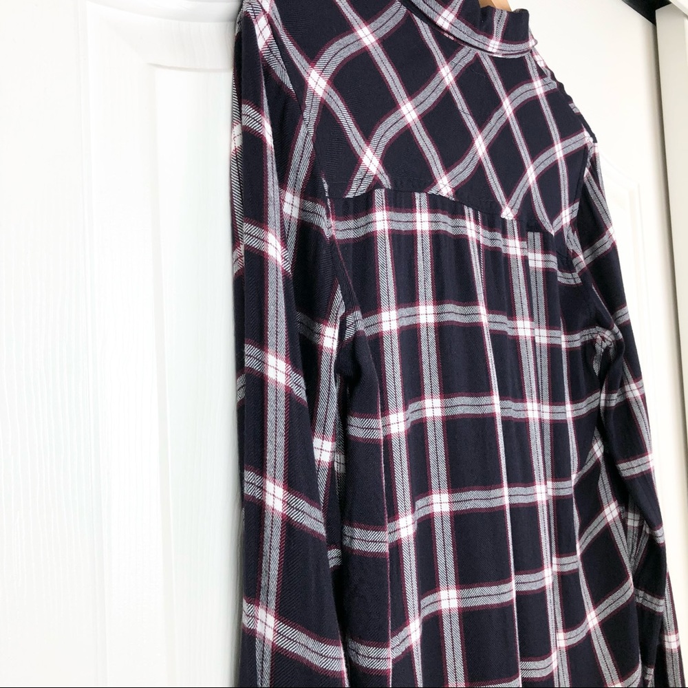 Rails Hunter Plaid Flannel Button Down Shirt - image 5